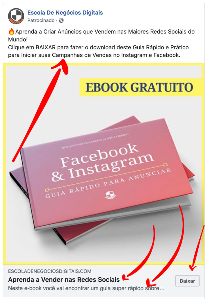 Anúncio no Facebook (feed)